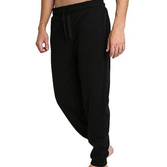 Loungehero Men's Black Pocket Joggers Drawstring Waist X Large - Picture 1 of 6